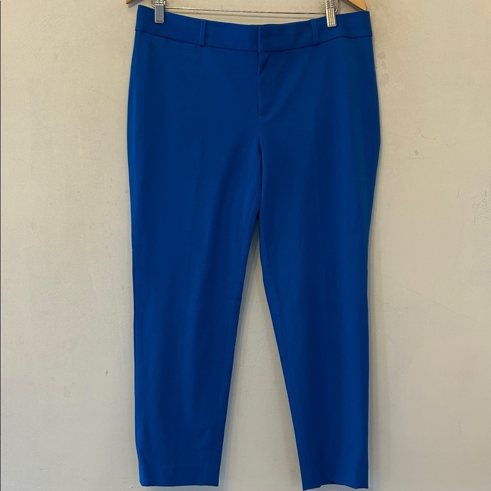 Banana Republic royal blue Ankle Sloan fit pants Size 12 EUC